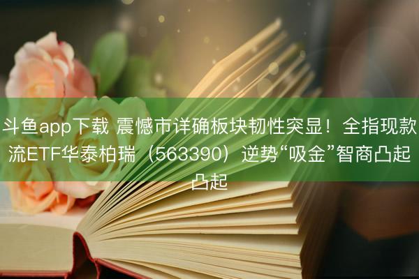 斗鱼app下载 震憾市详确板块韧性突显！全指现款流ETF华泰柏瑞（563390）逆势“吸金”智商凸起